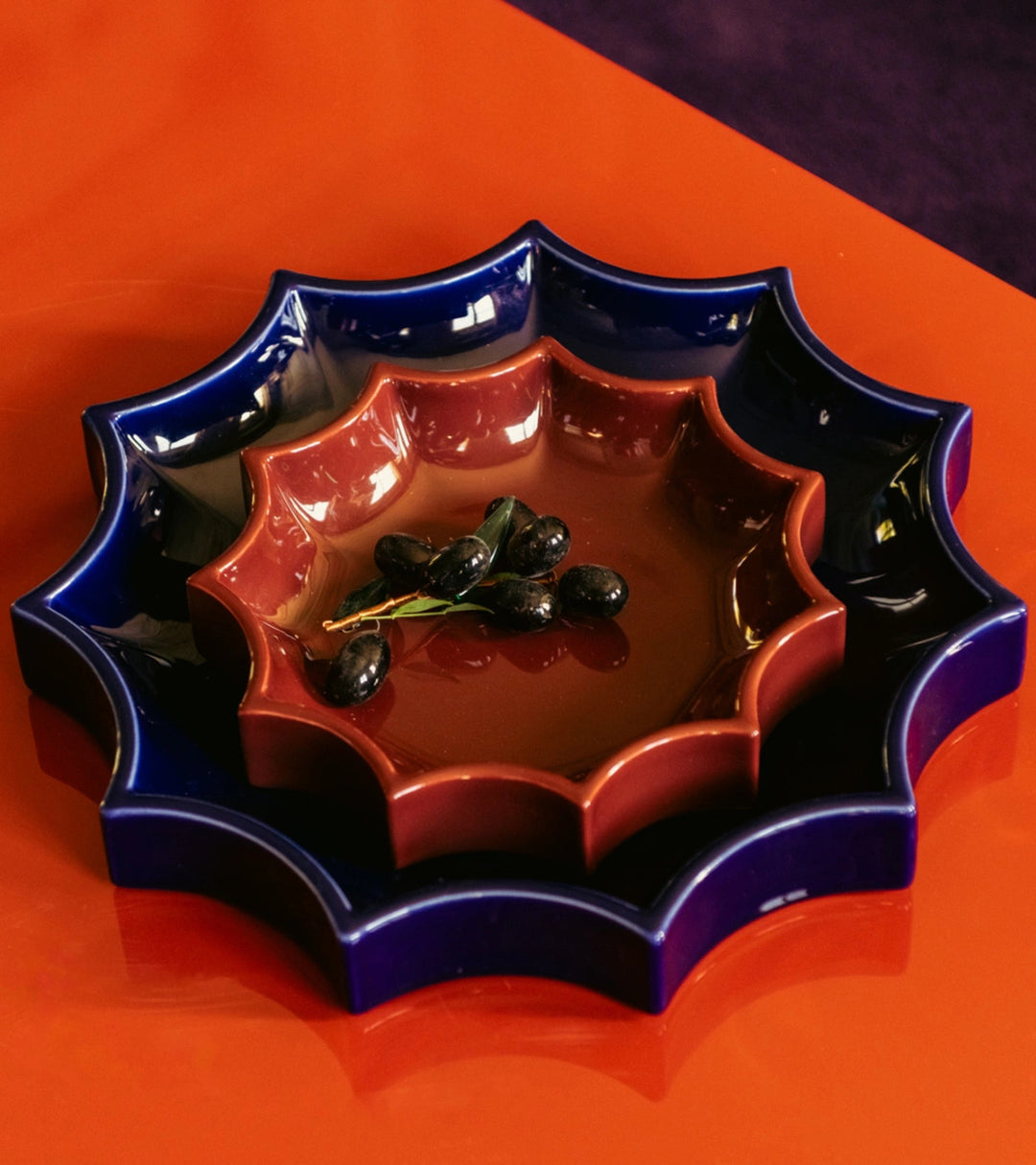 Tasca Décor Tray, Blue 34cm