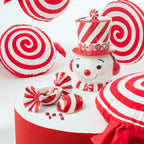 Christmas Snowman Jar with Hat