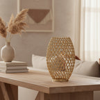 Small Gold Aluminium Floor Vase – Decorative Home Accent