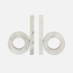 Marble Bookends Set – UNC Orlin Modern Design (Set of 2)