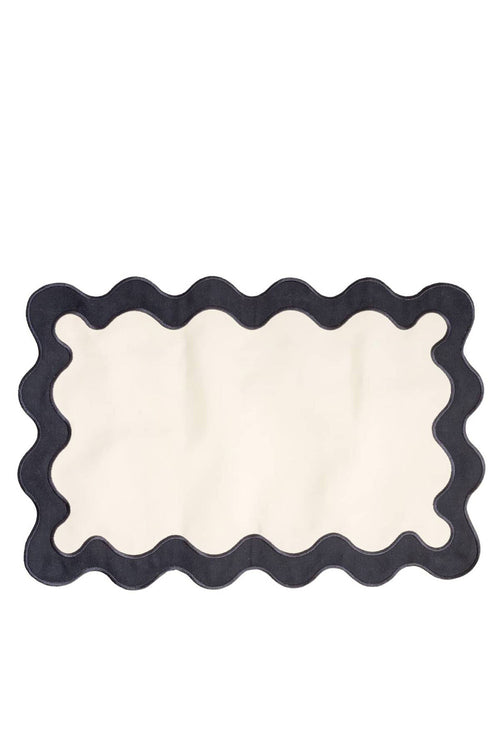 Riviera Placemat, White, 50x35cm, Set of 4