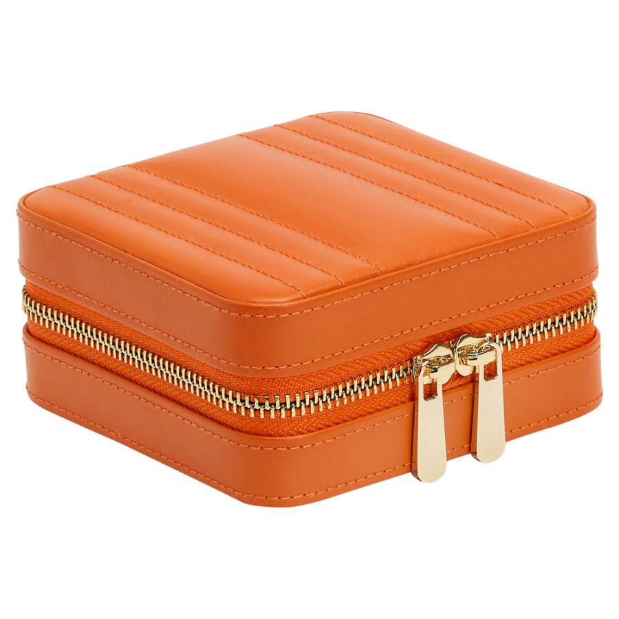 Maria Small Zip Case, Tangerine, 12x12.5cm