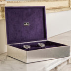 Silver Large Watch Jewellery and Legacy Box, 31.8x24.8cm
