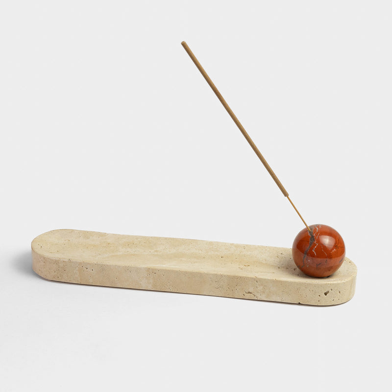 Zoya Stones Ghaf incense set, Red Jasper edition, front view