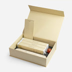 oya Stones Ghaf incense set, Red Jasper edition, front view open box