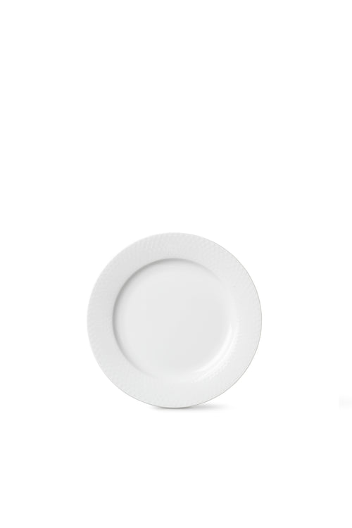 Rhombe Plate, Dia.23 cm, White