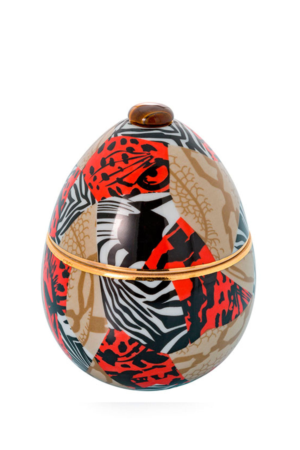 Africa Ceramic Egg Candle Snake Temptation, 220 g