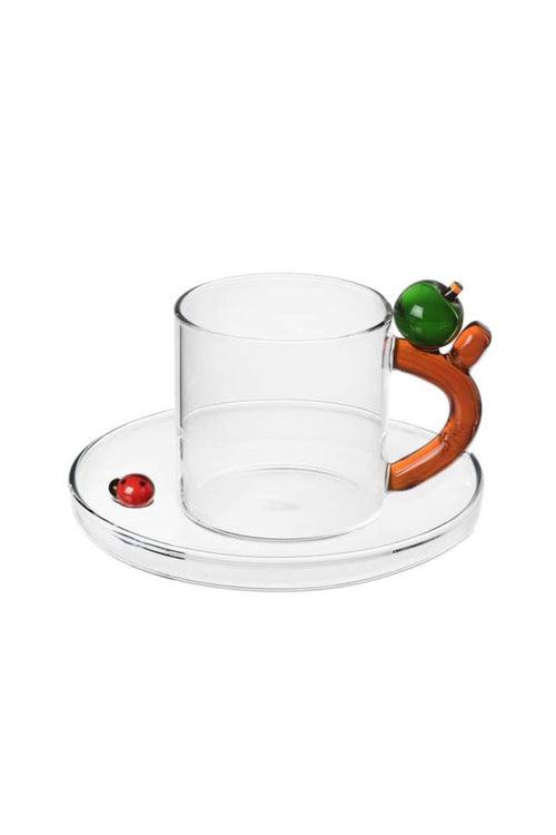 Fruits And Flower Coffee Cup with Apple, 100 ml