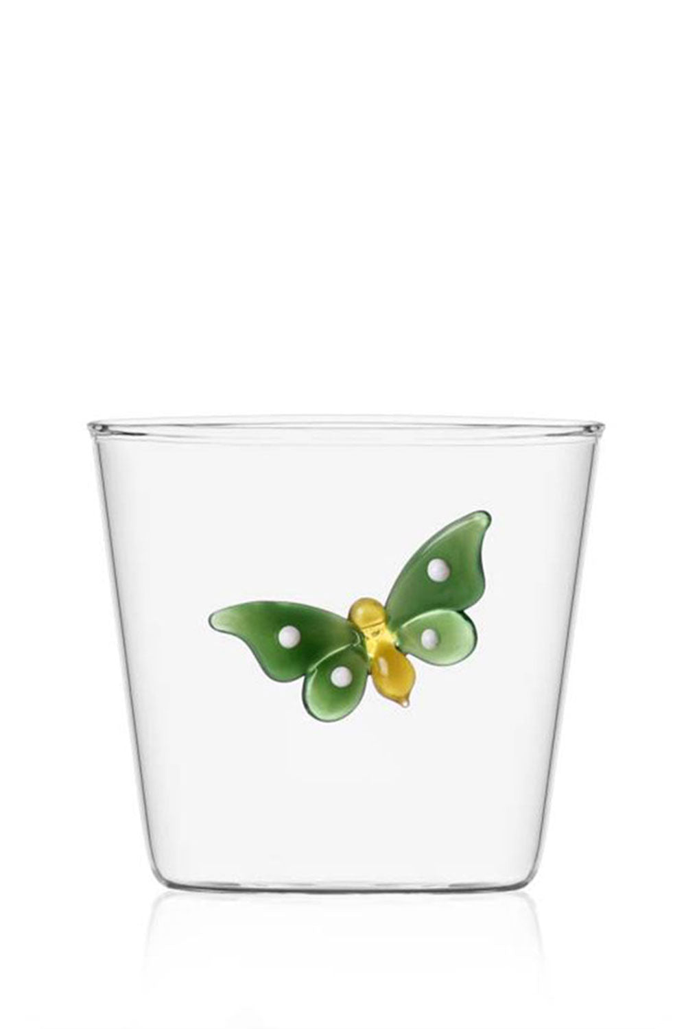 Garden Picnic Butterfly Tumbler, 350 ml, Green