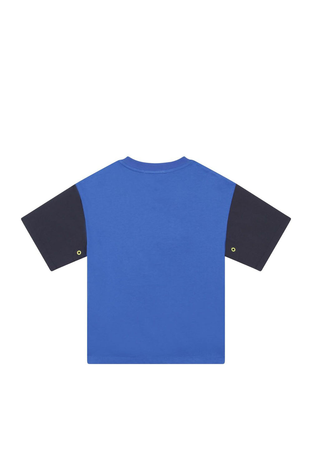 Bi-Material Short Sleeves Jersey T-Shirt for Boys Bi-Material Short Sleeves Jersey T-Shirt for Boys Maison7