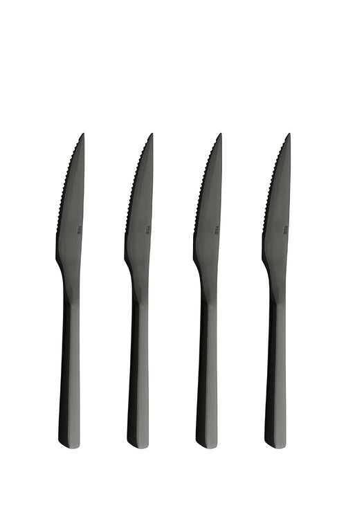 ​Set of 4 Steak Knife with Black Coating - Maison7