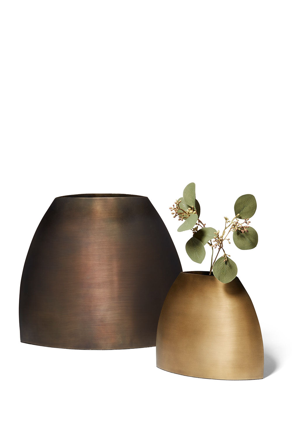 Antique Brass Bulb Vase S