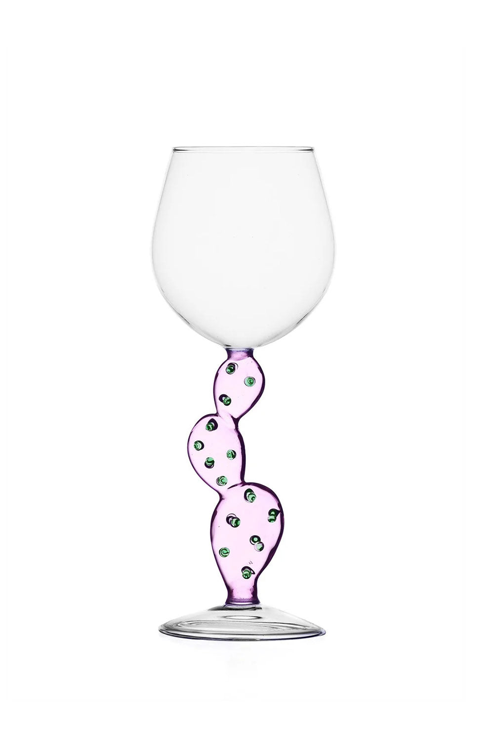Desert Plant Wine Glass Cactus Pink, 350 ml
