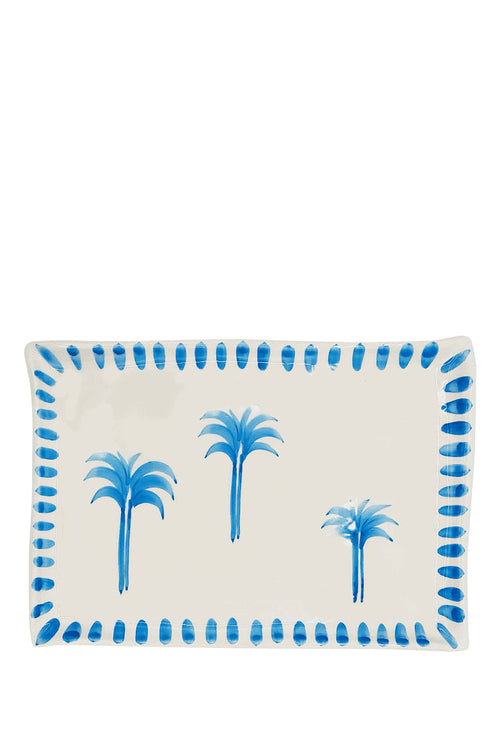 Decorative Ceramic Plate Tropical Palm, - Maison7