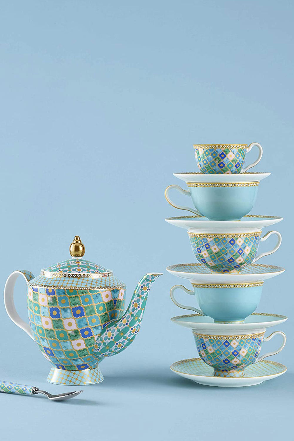 Teas & C'S Kasbah Footed Cup And Saucer, 200 ml - Maison7