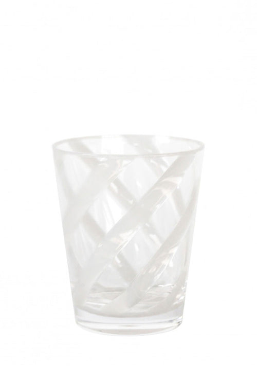 Methacrylate Tumbler with White Spiral - Maison7