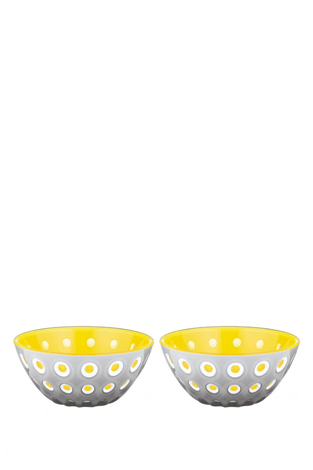 Murrine Grey & Yellow Bowls Set Of 2, 12 cm