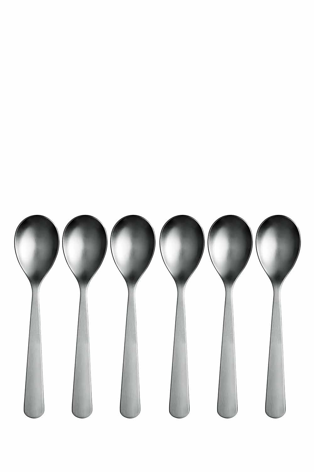 Dinner Spoons, Set of 6, Steel