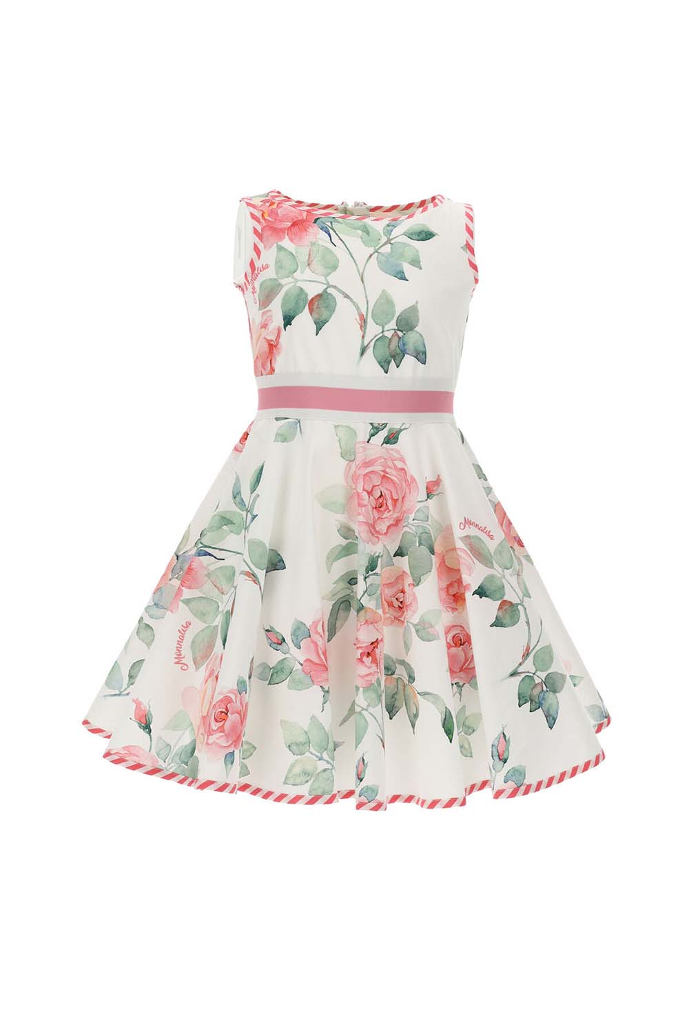 Saint Tropez-style rose poplin dress