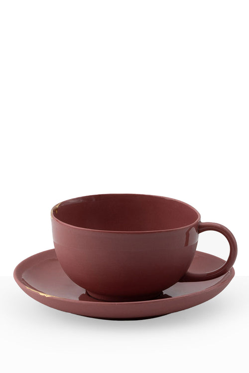 Serenity Cappuccino/ Tea Cup Set of 2, Mulberry