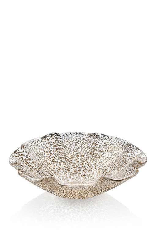 Special Scalloped Bowl Cm.25 Gold Decoration