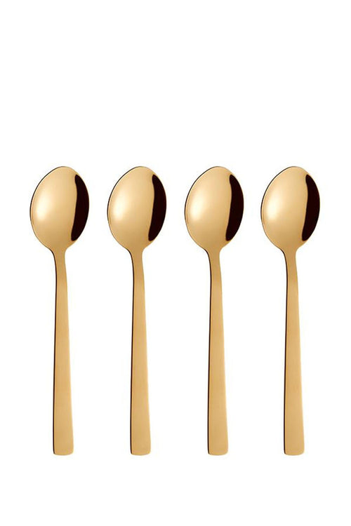 Set of 4 Spoons, Gold